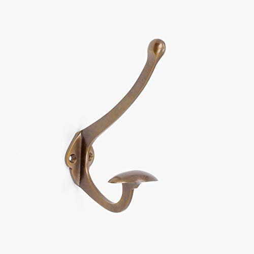 abodent.com Laiton Antique Vintage Style Industriel Classique en Métal Patères pour Manteaux, Crochet pour Murales et patères pour la Maison