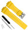 Ersatzarmband aus Naturharz für Casio G-Shock Herren-Armbanduhr GD120/GA-100/GA-110/GA-100C (Yellow)