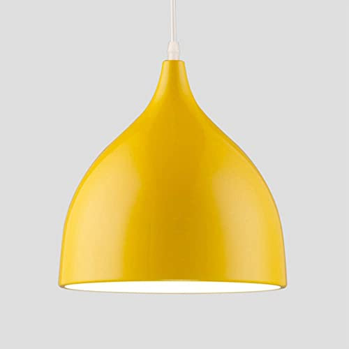 Design Modern Simplicity Industrial Edison hängen Anhänger Deckenleuchte Loft Bar Küche Kronleuchter E27 (Gelb)