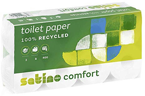 Satino by WEPA Comfort Küchenrolle 3lagig I 4 Rollen I 100% Recycling I 177030