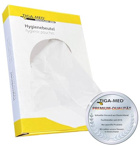 Hygienebeutel Hygienetüten für Tampons Damenbinden DamenhygieneSpender Bag PE (5 Boxen = 150 Beutel)