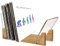 Viitech Supporto per Dischi in Vinile, Porta Vinili in Legno di Pino con Robusto Supporto in Acrilico Trasparente, Porta Dischi Vinile per la Conservazione dei Dischi in Legno di Pino