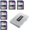 Integral SD Karte 32GB mit 6 Slot SD Kartenhalter Metall - 4K Ultra-HD Video Premium High Speed 90MB/s Lesen und 30MB/s Schreiben - SDHC V30 UHS-I U3 Class 10 SD Speicherkarte 5 Pack