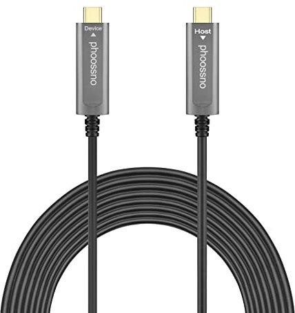 phoossno USB C to C 20M 30M (C-C 20M Straight 180℃)