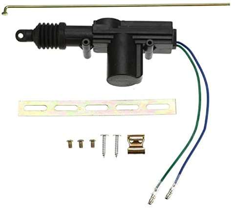 Universal Heavy Duty Power Door Lock Actuator Motor 2 Wire 12V Car Central Locking System Actuators Single Type Kit 2 Wire Motorcycle Turn Signals pin Ignition Switch with Key Universal Heavy Duty
