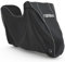 Favoto Motorradabdeckung Wasserdicht Motorrad Abdeckpane Outdoor 300D Oxford für Motorräder Elektroroller mit Topcase Trunk Koffer Reflektionsstreifen Schloss-Loch 220cmx105cmx130cm