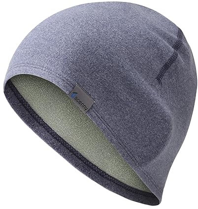 Oscenny Mütze Sportmütze,Superleicht Weich Warm Nur 1mm Dicke Sportmütze Thermofleece zum Laufen,Joggen,Ski,Radfahren,Klettern,Moto,Herren Damen Herbst Winter