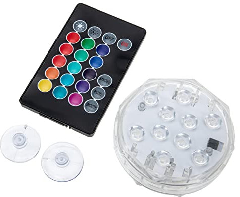 Yardwe Swimming Pool Lights Above Ground Pool Lights Vase Base Lights Solar Pond Lights Underwater Led Lights for Fountains Fish Pond Lights Inground Plastic Fish Tank Lights White Diving