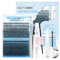 Kit Extension Cils Maison Faux Cils Individuel 240PCS Extension Cils Bouquet C Curl 8-16mm avec Bond and Seal Colle Applicateur Pince Crème Dissolvant de Colle DIY Kit Cils Gemerry Cils(30+40D-C)
