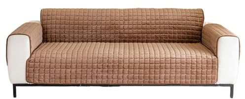 NUODWELL Sofa Armlehnenbezüge, Sesselschoner Sesselauflage, Anti-Rutsch superweich, waschbar, Relaxsessel Bezüg Sesselüberzug Möbelschutz für Kinder und Haustiere (Kaffee, 167 x 190 cm)