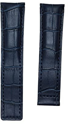 PURYN 20 22mm Kuh Leder Uhrenarmband Für TAG HEUER MONACO Serie Männer Qualität Band Weiche Uhrenarmband Für TAG HEUER Handgelenk Armband, 22 mm, Achat