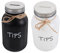 Cabilock 2pcs Glass for Money, Tip Box For Bartender, Bars, Money Container, for Musicians, Tip Jar for Restaurants, Glass Tip Boxes 1000ml