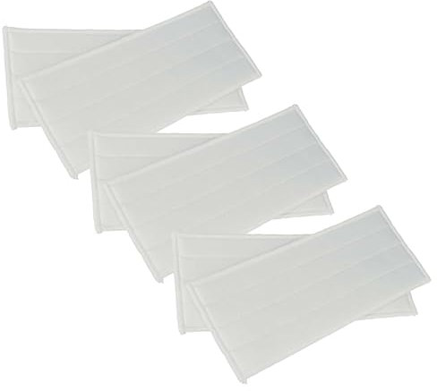 vhbw 6x Replacement Microfiber Cover Scrubber Sleeve compatible with Kärcher WV 6 + KV 4 Window Cleaner Squeegee - Mop Attachment Cloth Pad