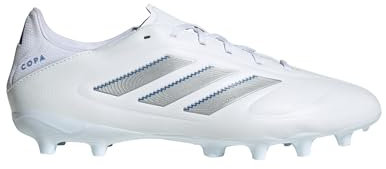 adidas Unisex Copa Pure 3 League FG/MG Fußballschuh Cloud White/Silver Metallic/Bright Royal 46