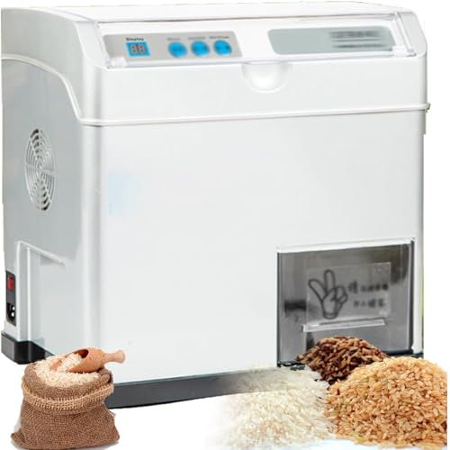 XCSCUK Rice Milling Machine, Household Paddy Huller Sheller, 500W Automatic Rice Bran Separator,for Home,farm