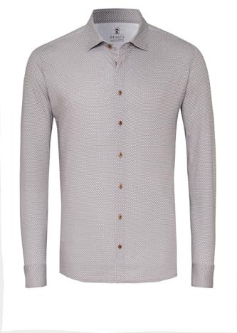 DeSoto Slim-Fit Hemd Allover Muster - 3XL