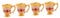 ASZHQUXIUAS Vintage Chalice Goblet, Sacrifice Cup,1 Pc Drinking Glass Cup Cocktail Cup Blenders for Kitchen Reusable Tea Cup Brass Wine Goblet Sake Cup Mug Whiskey