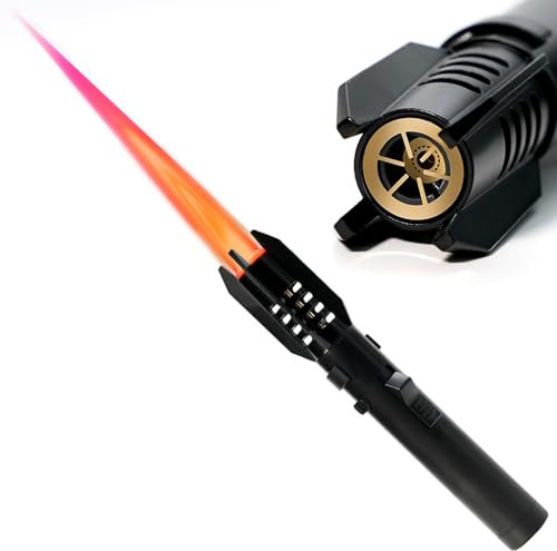 BARMI Taschenlampenfeuerzeug, Lichtschwertfeuerzeug, tragbares Taschenlampenfeuerzeug, hochtemperaturbeständiges Feuerzeug, recycelbares aufblasbares Feuerzeug (ohne Kraftstoff)