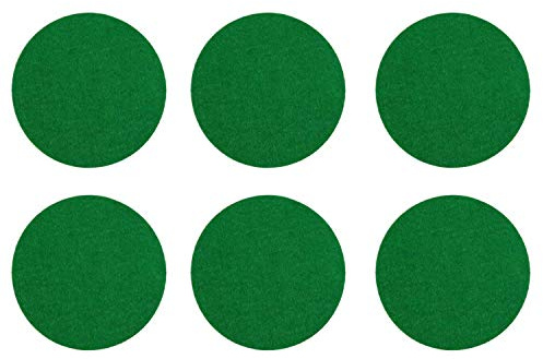 ZYWQ Air Hockey Set - 2 Air Hockey Pushers & 4 Pucks for Mini Tables | Replacement Accessories (Felt Pad -74mm)