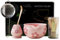 Set of 5 Matcha Tea Set with Whisk and Bowl, Matcha Whisk Ceramic Whisk Holder, Matcha Tea Kit for Tea Lovers(Pink)
