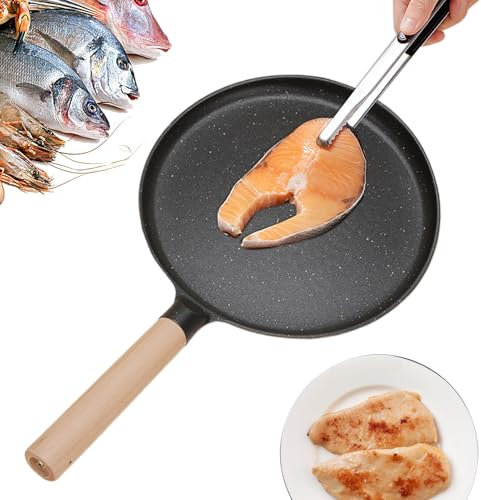 Diamas Pro Industar von Gastro Sus - Duetto Plus | Bratpfanne, Frittieren | 9,5 Zoll, ofenfest, robuste Töpfe, Grill und Frittieren für Elektroherd | Multiple