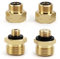 Adaptateur Gaz 4 Pièces Adaptateur Bouteille Gaz Laiton Adaptateur Gaz Adaptateur Camping Gaz Europe Adaptateur Bouteille Gaz pour Connecter Le Régulateur de Pression Aux Bouteilles de Gaz étrangères