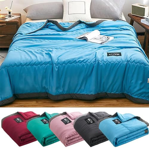 kühlmatte Bett-Kühldecke, Sommerdecke, kühlende Decke Sommer – Doppelseitige Bettwäsche für Menschen & Kinder, Cooling Blanket for Sleep, Leichte Wohndecke, Sofadecke, Reisedecke