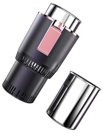 Tasse Chauffante pour Voiture Portable 1 Set en Aluminium, Couleur Pourpre | Refroidissement et Chauffe, Format Léger et Sûr, Usage Conduite et Déplacements Longs Couleur Aléatoire