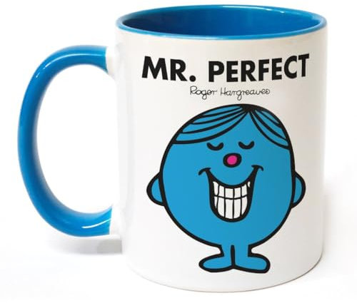 Mr. Men Mr. Perfect Large Porcelain Colour Handle Mug Little Miss