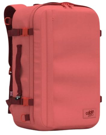 Cabinzero Unisex Classic Plus 42l Ultra Light Cabin Bag with Luggage Trackers. Rucksack, Pfirsichtal