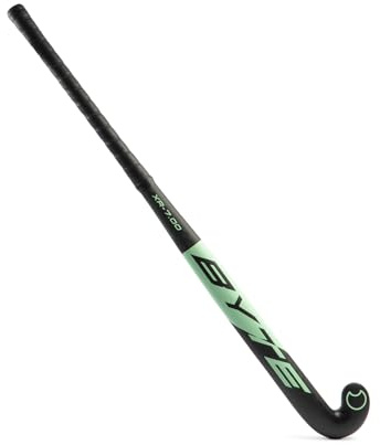 BYTE XR7.00 Composite Hockey Stick, Mint Black, Outdoor Field Hockey