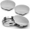4 Pièces Cache Moyeux pour Audi TT MK2 8J TTS Coupe 2-Türer 2008-2014, 60mm Capuchon Enjoliveur Centre Roue Bouchons de Roue Kit de Couverture de Roue Capuchon de Moyeu Central Car,Silver