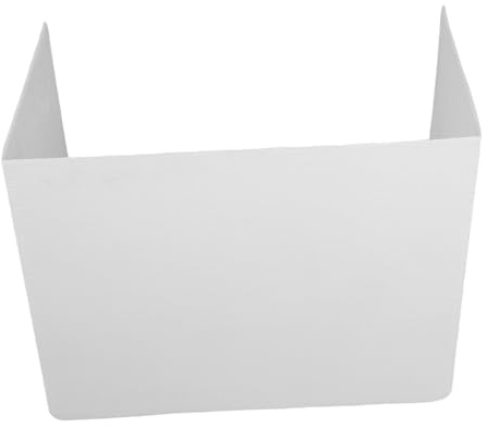 VILLFUL Faltbarer Weißer Desktop Privacy Panel aus Kunststoff Hygienischer Schreibtisch Sichtschutz Tragbarer Arbeitsplatz Trenner für Schule Büro Prüfungen Optimaler Raumteiler für