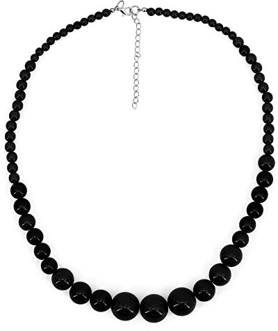 WIDMANN MILANO PARTY FASHION - Halskette, 70er Jahre, Perlen, Halsband, Schmuck, Disco Fever, Mottoparty, Karneval