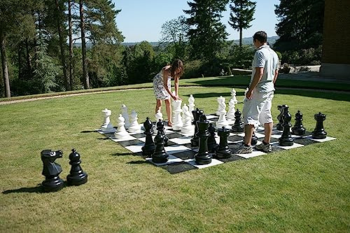 Uber Games Giant Chess Set (Board Sold Separately), 60cm King | Durable Plastic 32-Piece Chess Set Only, Perfect for Indoor/Outdoor Lawn Games, Garden Parties