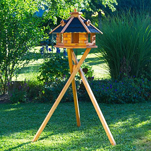 Vogelhaus von Größe L, XL und XXL Futterhaus Futterhäuschen Vogelvilla V18, Vogelfutterhaus aus Holz