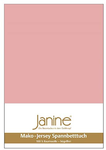 Janine Spannbetttuch 5007 Mako Jersey 180/200 bis 200/200 cm zartmauve Fb. 31