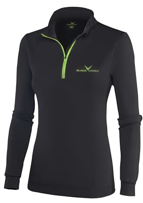 Black Crevice Women's Skirolli Zip functional shirt.