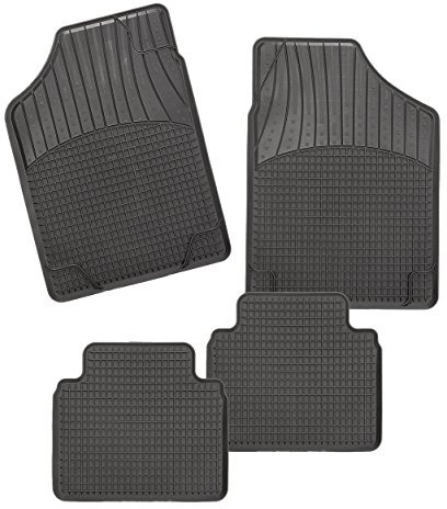 CarFashion Allwetter Schalenmatte B2, Auto Fussmatten Set in schwarz, 4-teilig, ohne Mattenhalter für