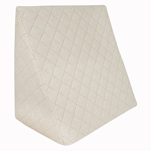 Sabeatex – Rückenkissen 60x50x30 cm - Komfortables Lesekissen für Bett und Sofa. Formstabile Rückenlehne ideal zum Lesen oder als Gaming Kissen. Vielseitiges Rückenkissen. Beige