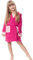 Ladeheid Kinder Frottee Bademantel aus 100% Baumwolle LA40-103 (Fuchsia/Hellrosa (M12/P15), 134-140)