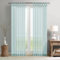 TOPICK Einfarbig Gardinen für Wohnzimmer Kinderzimmer Junge Schlafzimmer Blau Gardinen mit Schlaufen Transparent Durchsichtig Stores Landhausstil Modern Fenstergardinen 2er Set 140B x 245H (cm)
