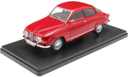 MODELLINO SCALA COMPATIBILE CON SAAB 96 V4 1970 RED 1:24 WHITEBOX WB124220