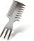 Sonew Haarstyling Kamm, Friseur Werkzeug Breite Zähne Gabel Antistatischer Kamm Haarglättung Lockenöl Haar Styling Massagekopf Kamm (Fork Comb)
