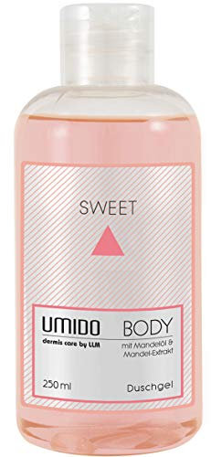 UMIDO Duschgel 250 ml Mandelöl & Mandel-Extrakt | ohne Parabene | Waschgel für Körper, Gesicht und Haare | sanfte Pflegedusche | Waschlotion
