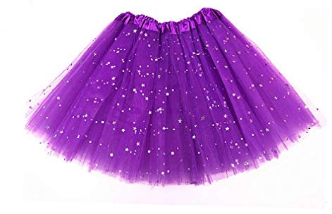 Taigood Tutu Bianco per Bambina e Ragazza - Gonna in Tulle per Danza, Performance e Festa - Viola, Taglia Unica