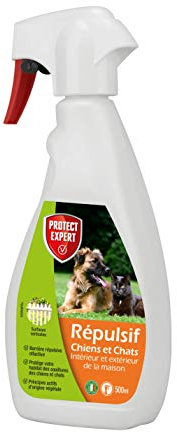 PROTECT EXPERT REPUL500 Répulsif Chats Et Chiens Liquide 500ml, Prêt-à-l'emploi