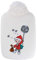 Hugo Frosch Kinder Öko-Wärmflasche 0,8 l mit Softfleecebezug Sandmann Weiß