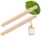 2x HOFMEISTER® Holz-Pizzarolle, 40 cm, 100% Naturprodukt, plastikfrei Kochen & backen, Robustes Nudelholz, Teig schnell & gleichmäßig ausrollen, für jedes Backblech geeignet, langlebig