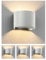 ledscom.de 4 Stück Wandleuchte RUNEL für außen, IP65, Up-/Downlight, weiß matt, rund, 1x G9 max. 10W